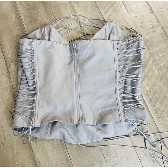 House of CB Mirabelle Smoke Lace Up Corset Women's Size L - Picture 9 of 15